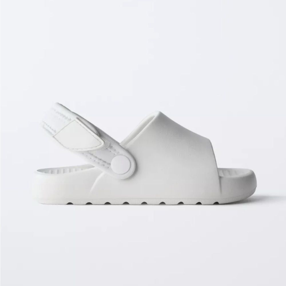 Zara RUBBER SLINGBACK SANDALS - Picture 2 of 6